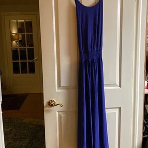 Beautiful blue high neck low back Vince Camuto dress